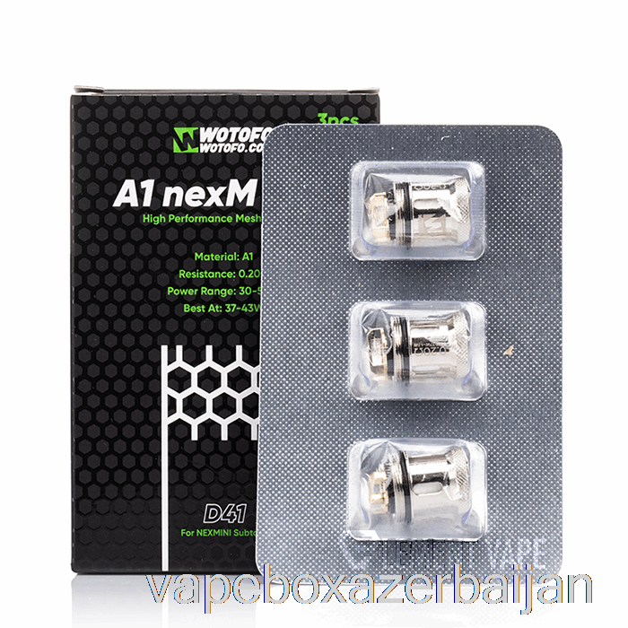 Vape Baku Wotofo NexMini Replacement Coils 0.2ohm D41 A1 nexMESH Coils